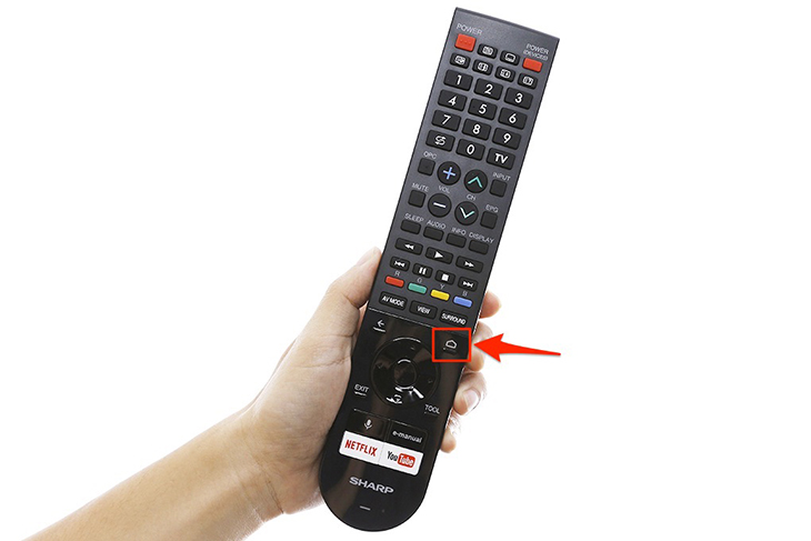 Bạn nhấn nút Home " hình ngôi nhà " trên remote