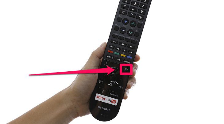 Nhấn nút HOME trên remote