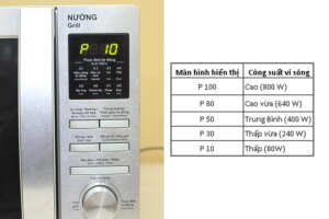 cách dùng chế độ nướng của lò vi sóng Sharp 3