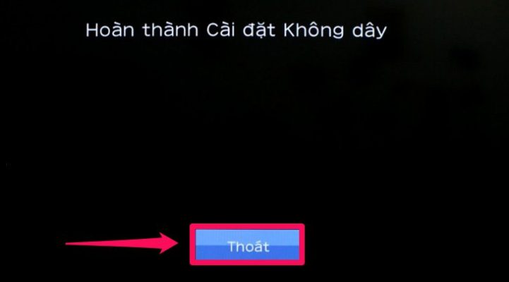 Chọn “Thoát” 