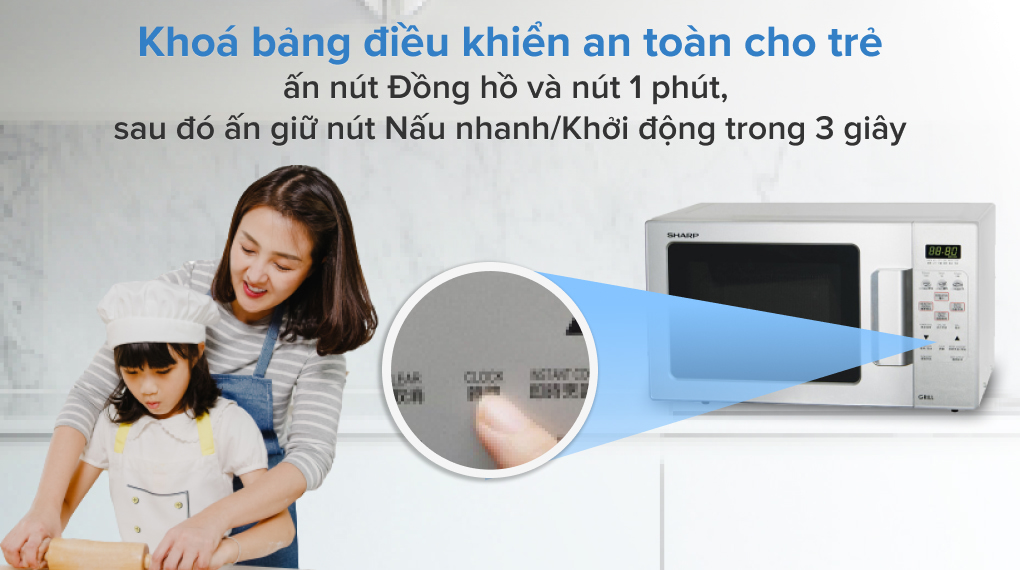 Lò vi sóng có nướng Sharp R-678VN(S) 20 lít