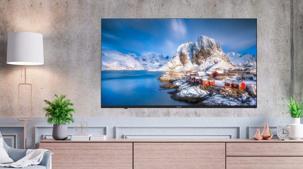 Android Tivi Sharp 4K 50 inch 4T-C50EK2X - Tổng quan thiết kế