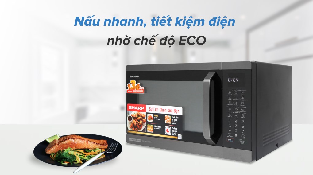 Lò vi sóng có nướng Sharp R-C932XVN-BST 32 lít