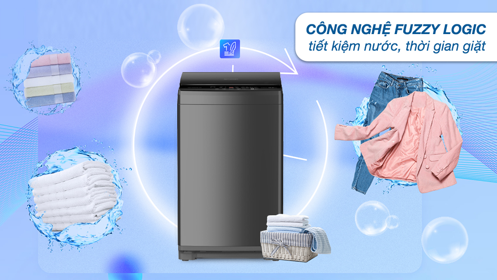 Máy giặt Sharp 10 kg ES-W10NV-GY - Công nghệ giặt