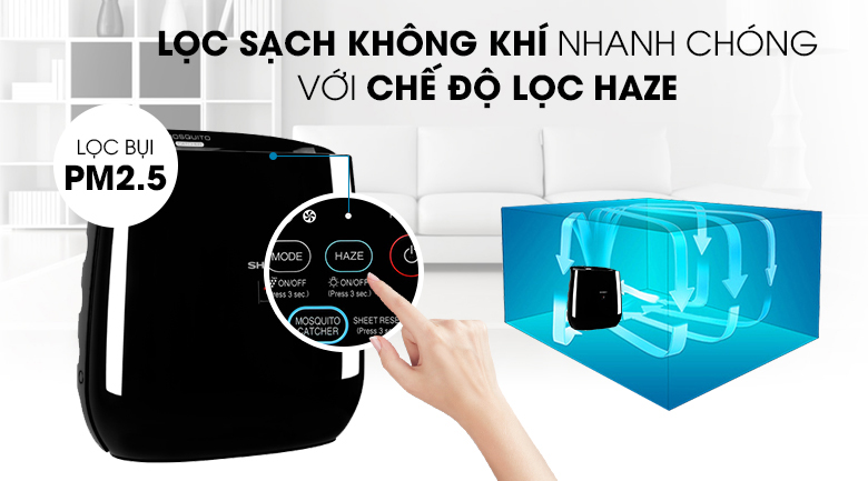 Chế độ lọc Haze - Máy lọc không khí Sharp FP-JM30V-B