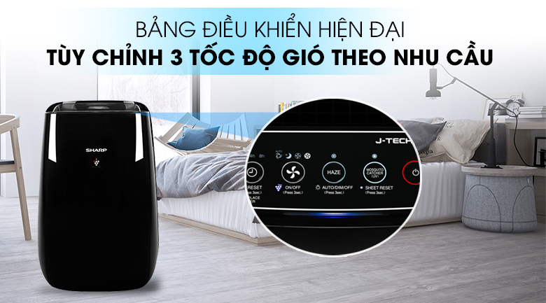 Bảng điều khiển - Máy lọc không khí Sharp FP-JM40V-B