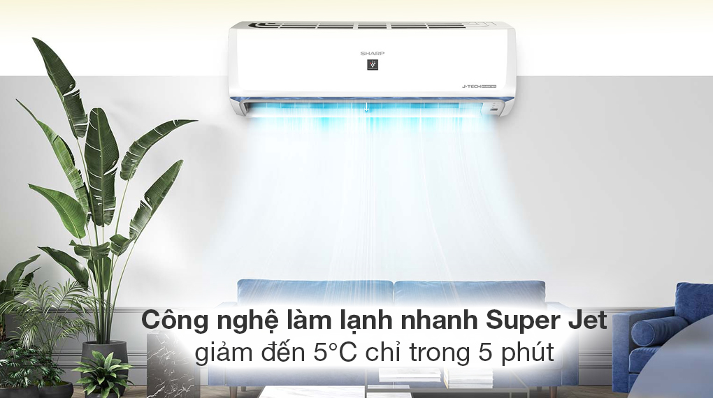 Máy lạnh Sharp Inverter 1 HP AH-XP10BSW - Công nghệ làm lạnh