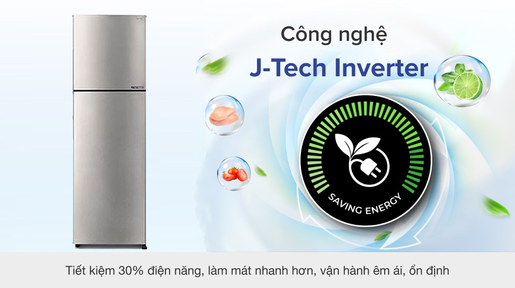 Tủ lạnh Sharp Inverter 224 lít SJ-X252AE-SL - Công nghệ tiết kiệm điện