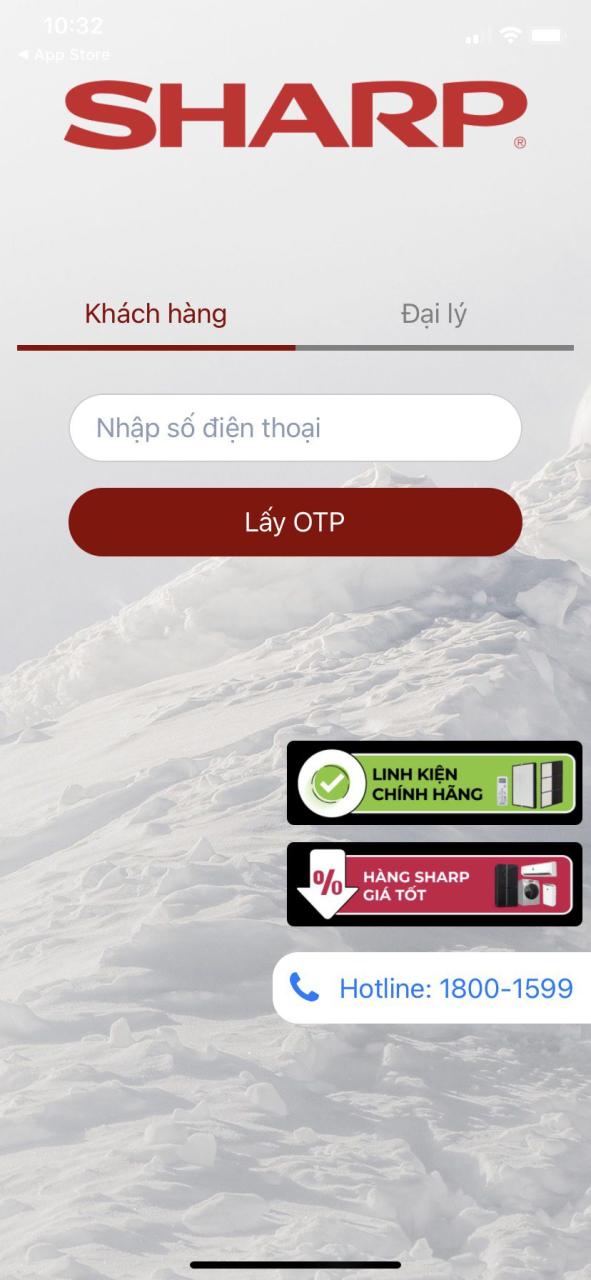 Kích Hoạt Bảo Hành Sharp Qua App