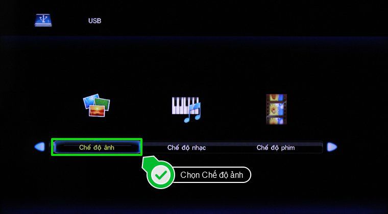 2. Các bước để xem nội dung có trong USB trên tivi Sharp