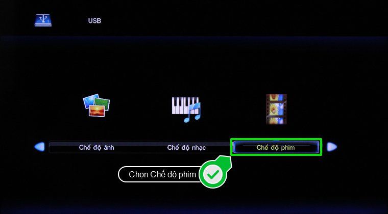 2. Các bước để xem nội dung có trong USB trên tivi Sharp