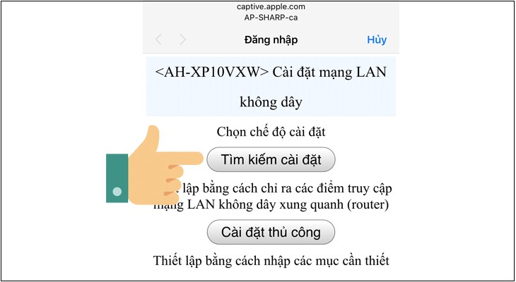 Chọn Tìm kiếm và cài đặt