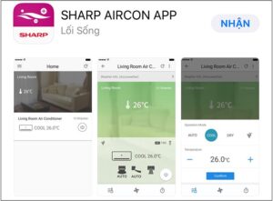 Cài đặt SHARP AIRCON APP