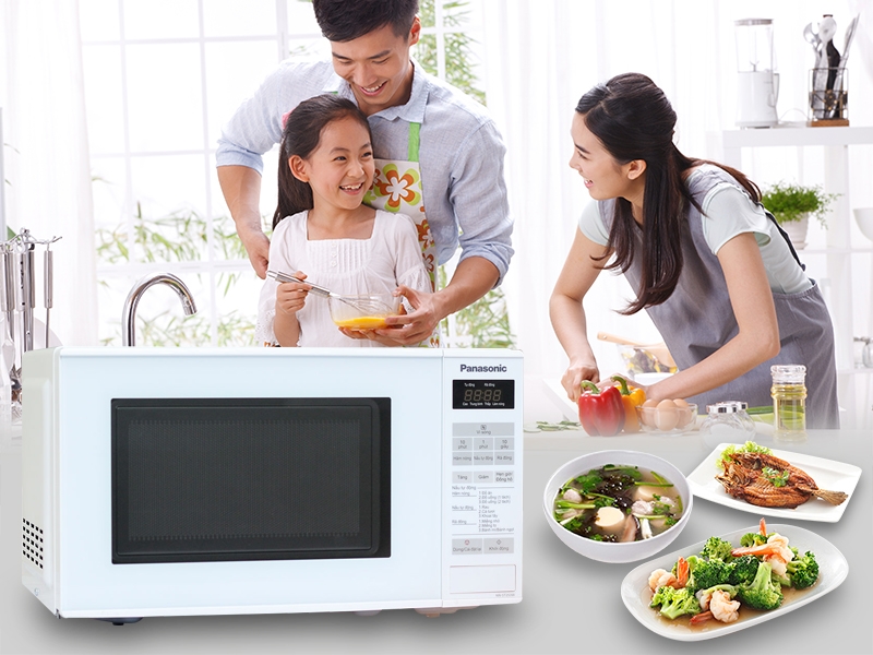 Lò vi sóng Panasonic tích hợp nhiều tính năng hiện đại