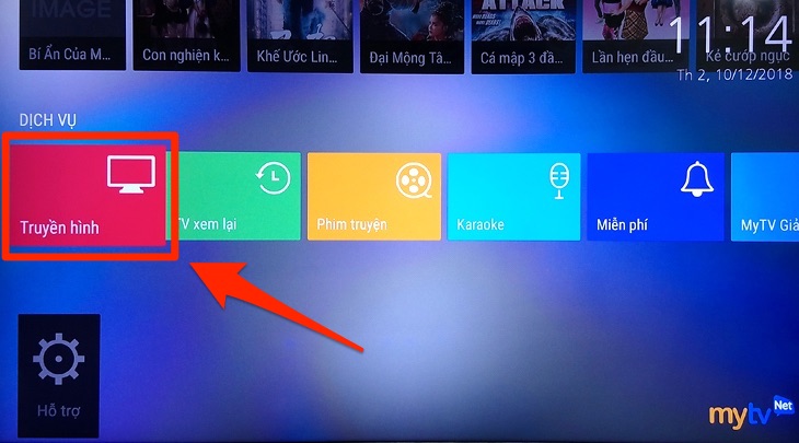 Cách sử dụng ứng dụng MyTV